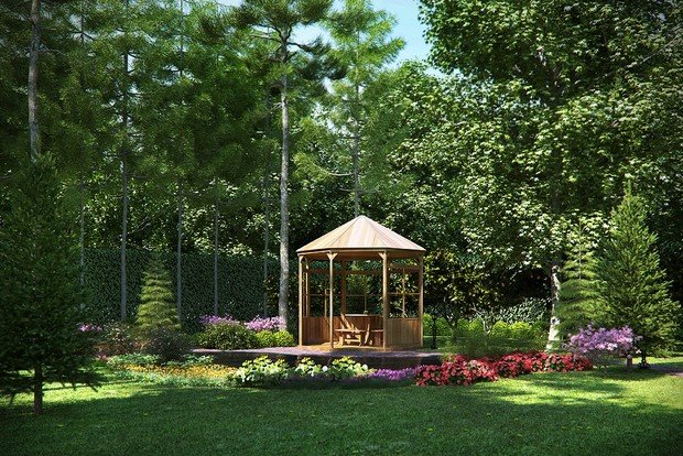 Фото из портфолио Ландшафт на участке загородного дома – фотографии дизайна интерьеров на INMYROOM