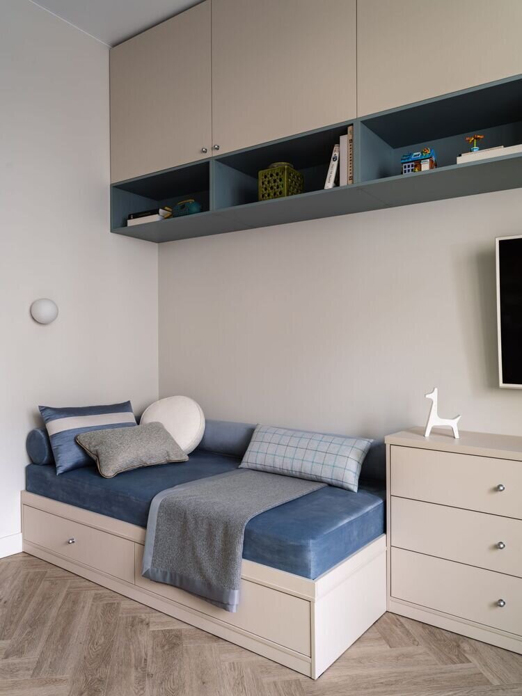 Фотография: Детская в стиле Современный, Квартира, Проект дня, Москва, Сталинка, Кирпичный дом, 3 комнаты, 60-90 метров, Татьяна Отич – фото на INMYROOM