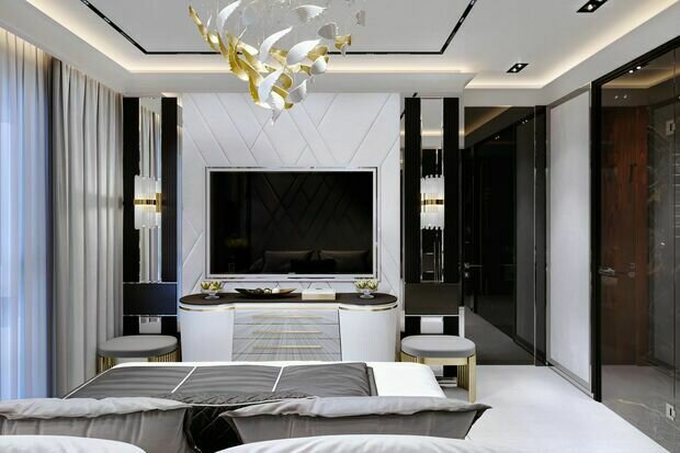 Фото из портфолио Квартира 55,5 м² в ЖК Селигер Сити: дорогие и оригинальные решения на каждом м² – фотографии дизайна интерьеров на INMYROOM