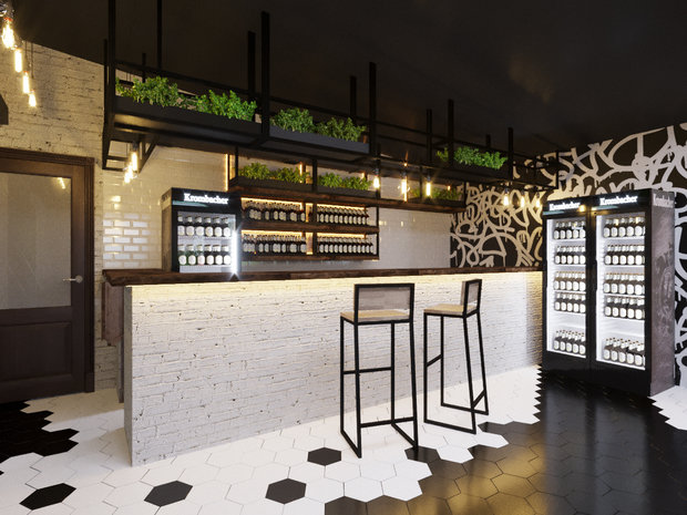 Фото из портфолио Дизайн-проект кафе в стиле лофт. – фотографии дизайна интерьеров на INMYROOM