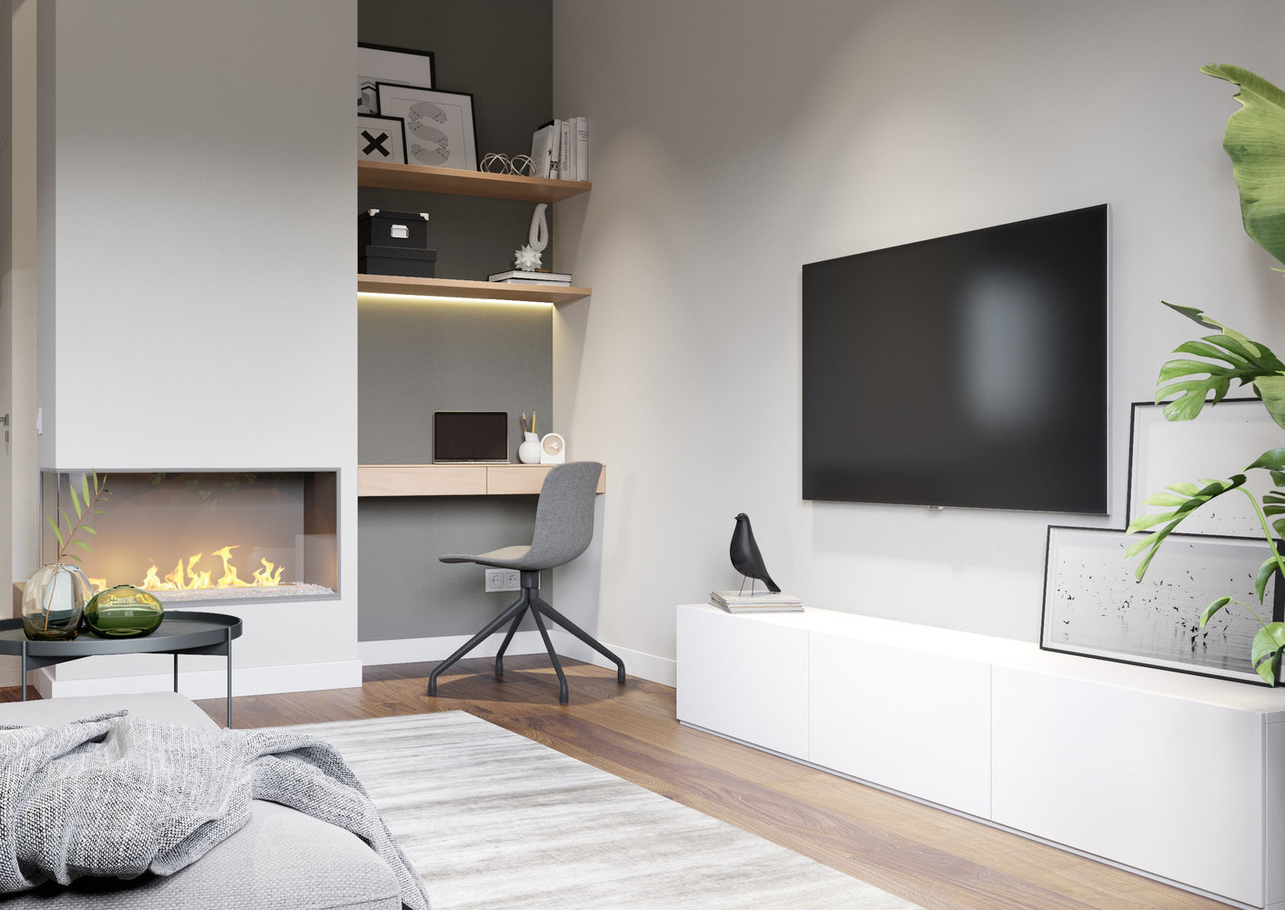 Фотография: Гостиная в стиле Минимализм, Проект недели – фото на INMYROOM