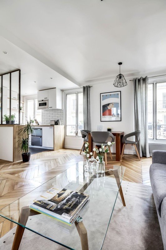 Фотография: Гостиная в стиле Скандинавский, Малогабаритная квартира, Советы, Белый – фото на INMYROOM