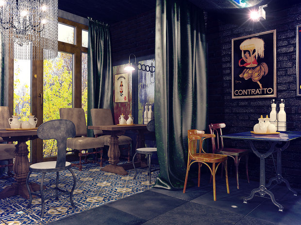 Фото из портфолио Мясной ресторан – фотографии дизайна интерьеров на INMYROOM