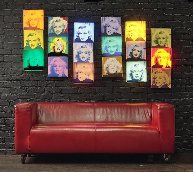 Фото из портфолио Pop-art портрет по фото в стиле Э. Уорхола – фотографии дизайна интерьеров на INMYROOM
