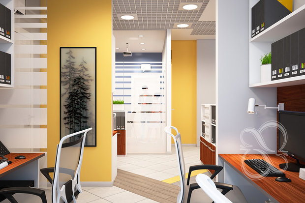 Фото из портфолио Проект: Sunny Office – фотографии дизайна интерьеров на INMYROOM