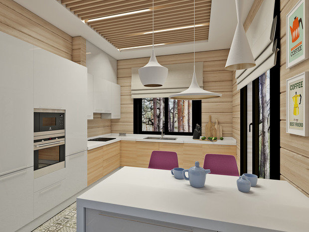 Фото из портфолио Дом у Медного озера – фотографии дизайна интерьеров на INMYROOM