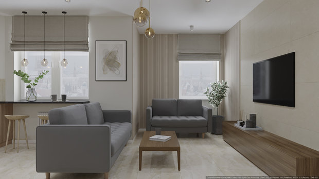 Фото из портфолио Квартира на Нахимовском – фотографии дизайна интерьеров на INMYROOM