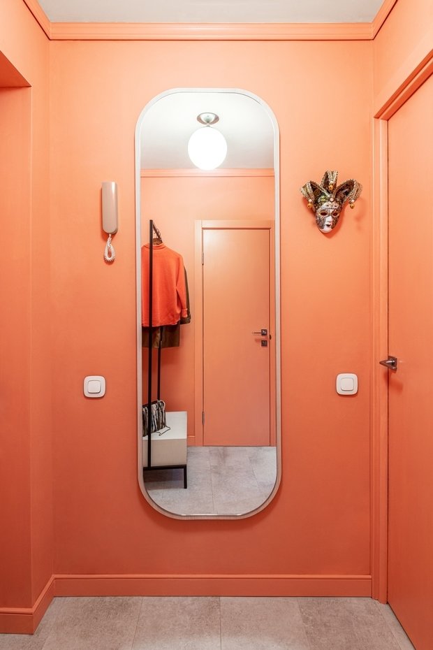 Фотография: Прихожая в стиле Современный, Квартира, Проект недели, Москва, Панельный дом, 1 комната, до 40 метров, II-18/12, Ирина Ахатова – фото на INMYROOM