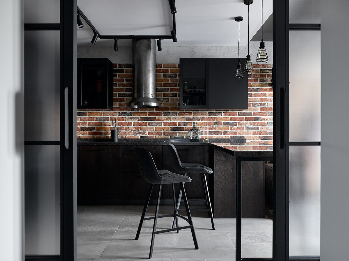 Фотография: Кухня и столовая в стиле Лофт, Квартира, Проект дня, Москва, 2 комнаты, 3 комнаты, 60-90 метров, Анастасия Уфимцева – фото на INMYROOM Фотография: Кухня и столовая в стиле Лофт, Квартира, Проект дня, Москва, 2 комнаты, 3 комнаты, 60-90 метров, Анастасия Уфимцева – фото на INMYROOM