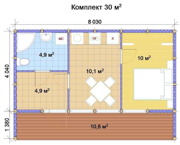 Фото из портфолио Rubus Home - варианты планировки – фотографии дизайна интерьеров на INMYROOM