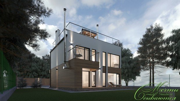 Фото из портфолио Три варианта каркасных домов – фотографии дизайна интерьеров на INMYROOM