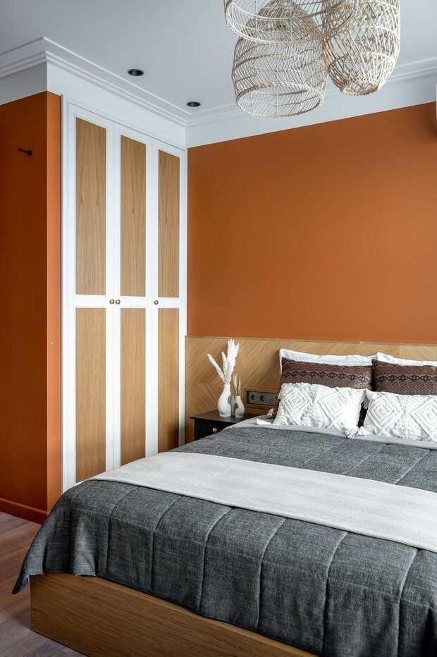 Фотография: Спальня в стиле Современный, Квартира, Проект недели, 2 комнаты, 40-60 метров, Design Project Studio, Анастасия Володина, Град Московский – фото на INMYROOM