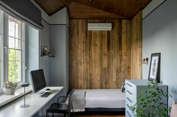 Фотография: Детская в стиле Современный, Проект дня, Дача, Подмосковье, Дом и дача, Кирпичный дом, 4 и больше, Более 90 метров, Елизавета Матвейко – фото на INMYROOM