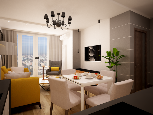 Фото из портфолио Гостиная Ришувил – фотографии дизайна интерьеров на INMYROOM