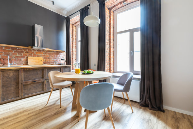Фотография: Кухня и столовая в стиле Лофт, Эклектика, Квартира, Студия, Проект недели, Кирпичный дом, до 40 метров, ARCA design, ПРЕМИЯ INMYROOM – фото на INMYROOM