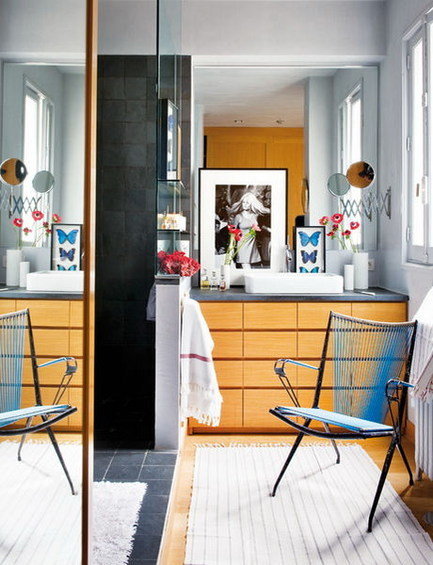 Фотография: Ванная в стиле Скандинавский, Квартира, Дома и квартиры – фото на INMYROOM