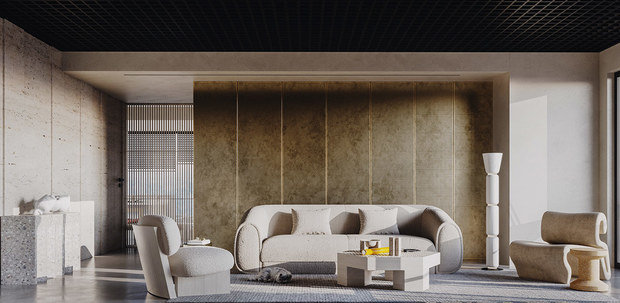 Фото из портфолио Успокаивающие нейтральные цвета и золотые акценты – фотографии дизайна интерьеров на INMYROOM