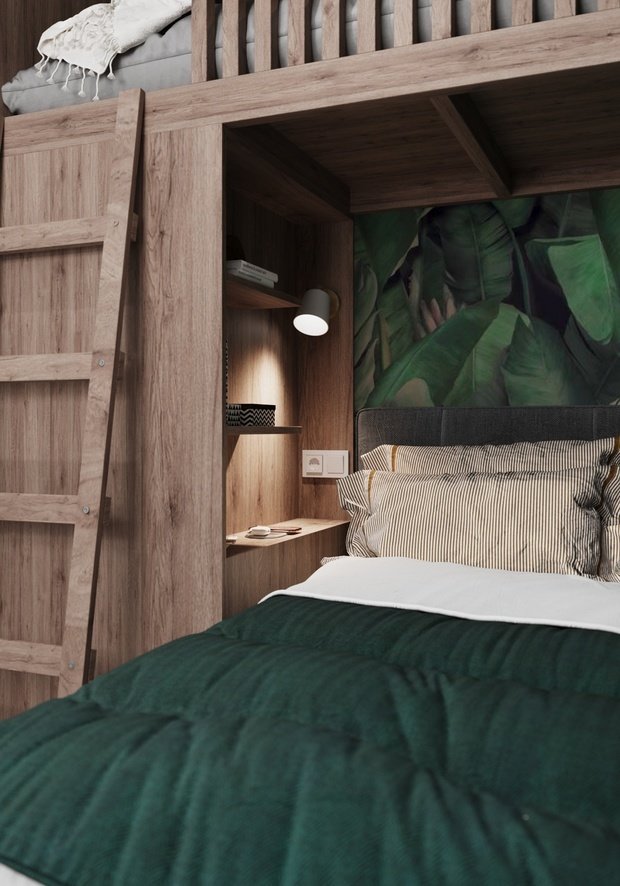 Фотография: Детская в стиле Скандинавский, Современный, Эклектика, Квартира, Проект недели, Монолитный дом, 3 комнаты, 60-90 метров, Светлана Удзилаури, Брянск – фото на INMYROOM