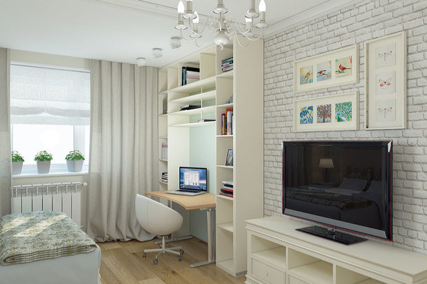Фото из портфолио Маленькая квартира – фотографии дизайна интерьеров на INMYROOM