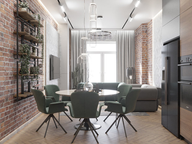 Фото из портфолио Квартира 133 кв.м – фотографии дизайна интерьеров на INMYROOM