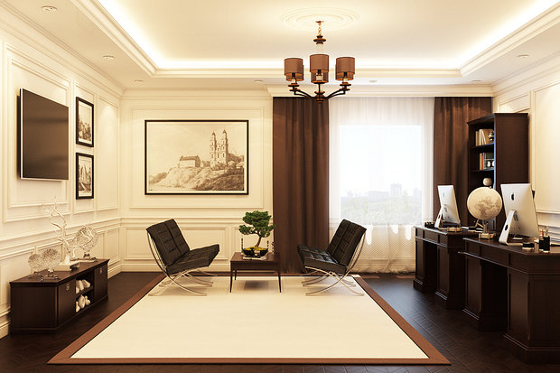 Фото из портфолио Светлая классика – фотографии дизайна интерьеров на INMYROOM