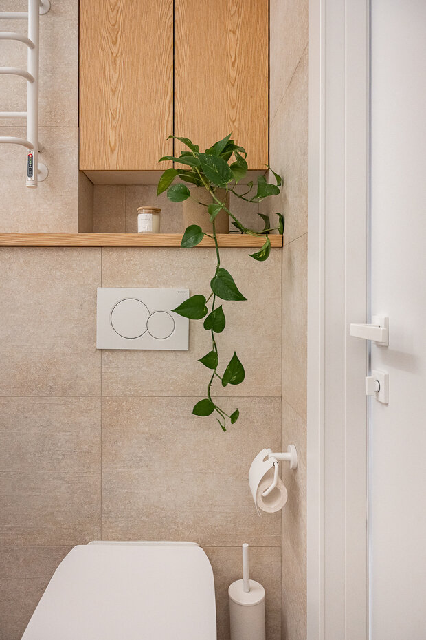 Фотография: Ванная в стиле Скандинавский, Современный, Эко, Квартира, Проект недели, Москва, Монолитный дом, 4 и больше, Более 90 метров, бюро «Образ жизни», Анастасия Кутовая – фото на INMYROOM