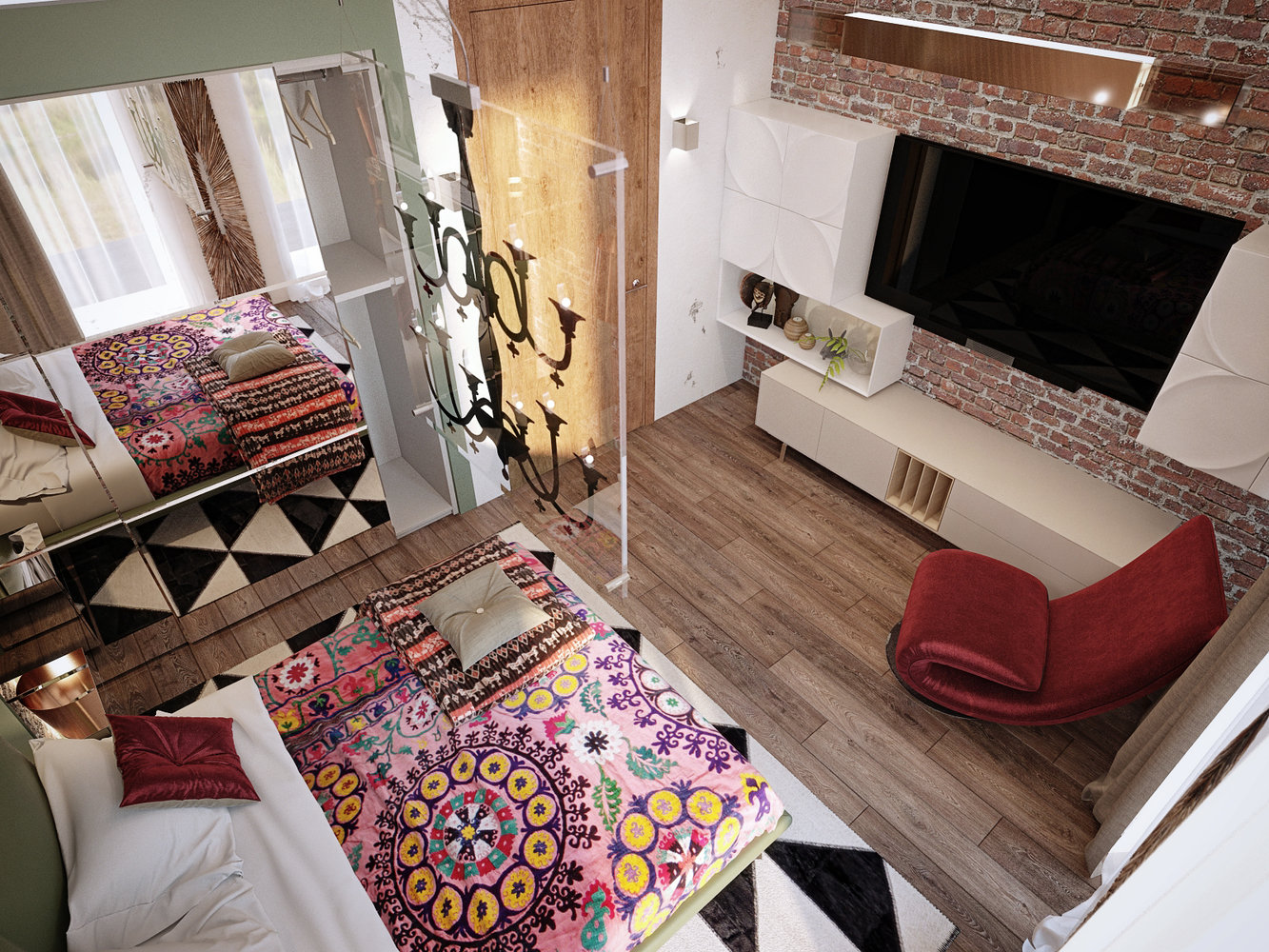 Фотография: Спальня в стиле Эклектика, Проект недели, Подмосковье, Таунхаус, Дарья Василькова – фото на INMYROOM Фотография: Спальня в стиле Эклектика, Проект недели, Подмосковье, Таунхаус, Дарья Василькова – фото на INMYROOM