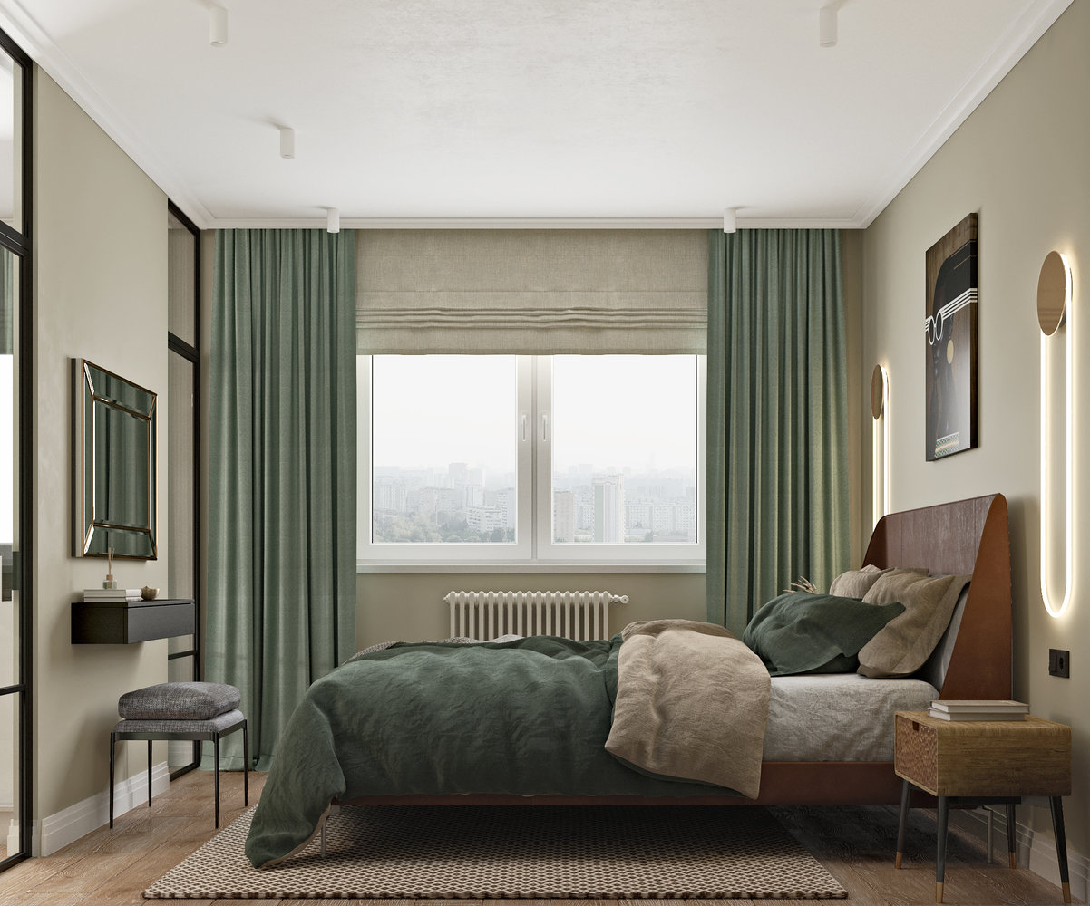 Фотография: Спальня в стиле Современный, Квартира, Проект недели, Москва, 2 комнаты, 40-60 метров, SKStudio – фото на INMYROOM Фотография: Спальня в стиле Современный, Квартира, Проект недели, Москва, 2 комнаты, 40-60 метров, SKStudio – фото на INMYROOM