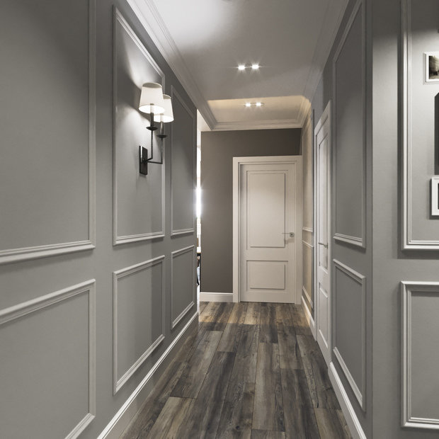 Фотография: Прихожая в стиле Классический, Современный, Квартира, Проект недели, Новосибирск, студия Mango, Монолитный дом, 3 комнаты, Более 90 метров – фото на INMYROOM