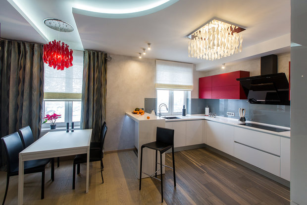 Фото из портфолио С акцентом красного – фотографии дизайна интерьеров на INMYROOM