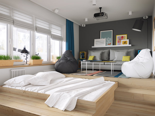 Фотография: Спальня в стиле Скандинавский, Современный – фото на INMYROOM