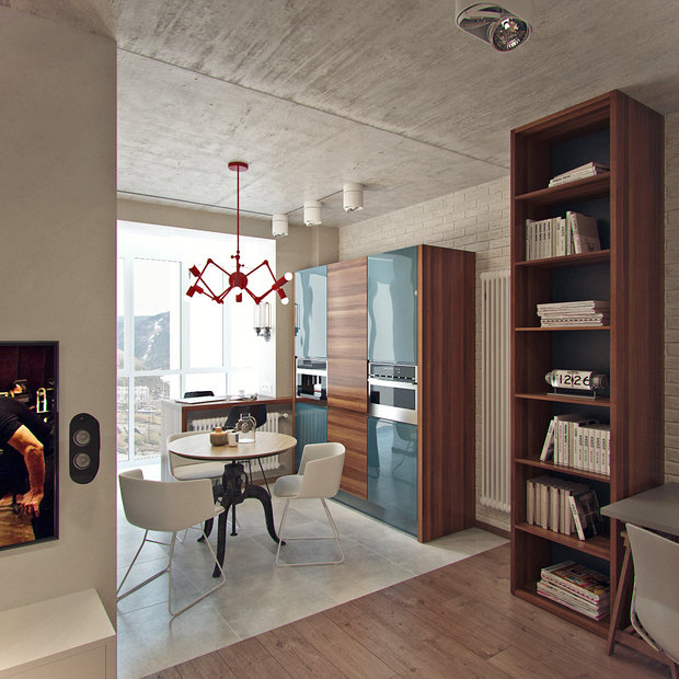 Фото из портфолио Проект небольшой квартиры для друга – фотографии дизайна интерьеров на INMYROOM