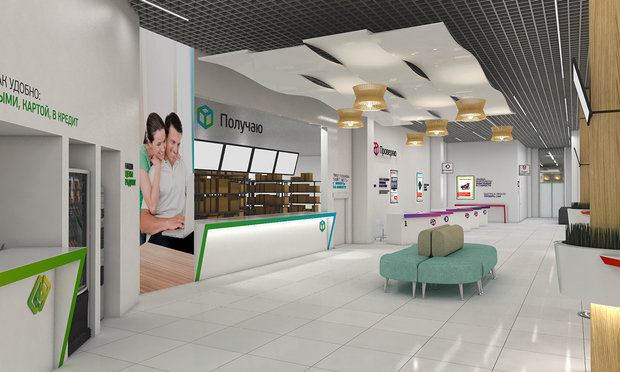 Фото из портфолио Дизайн кибермаркета "Юлмарт" – фотографии дизайна интерьеров на INMYROOM