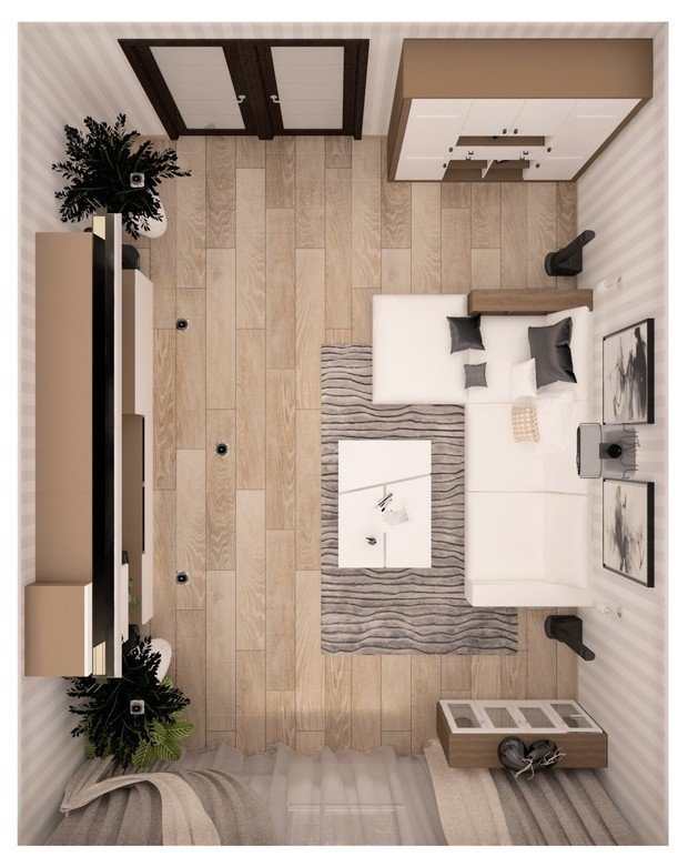 Фото из портфолио Квартира 100м2 – фотографии дизайна интерьеров на INMYROOM