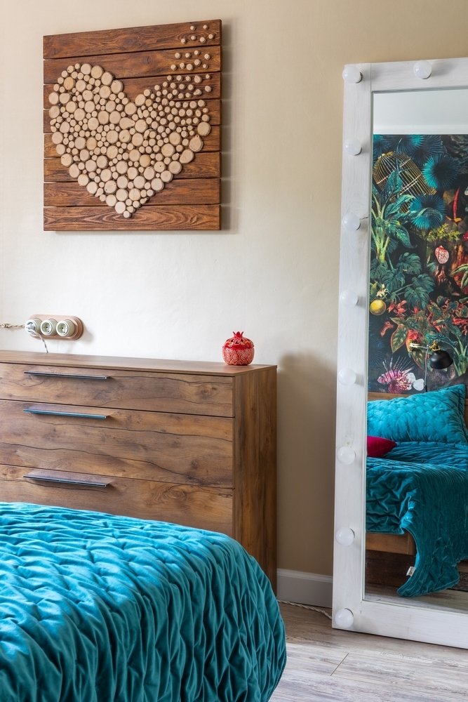 Фотография: Спальня в стиле Эклектика, Квартира, Проект недели, Видное, Сталинка, 2 комнаты, 40-60 метров – фото на INMYROOM