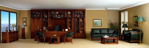 Фото из портфолио Inter Classic mobilia элитный кабинет на заказ – фотографии дизайна интерьеров на INMYROOM