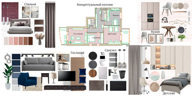 Фото из портфолио Коллажи (Photoshop) – фотографии дизайна интерьеров на INMYROOM