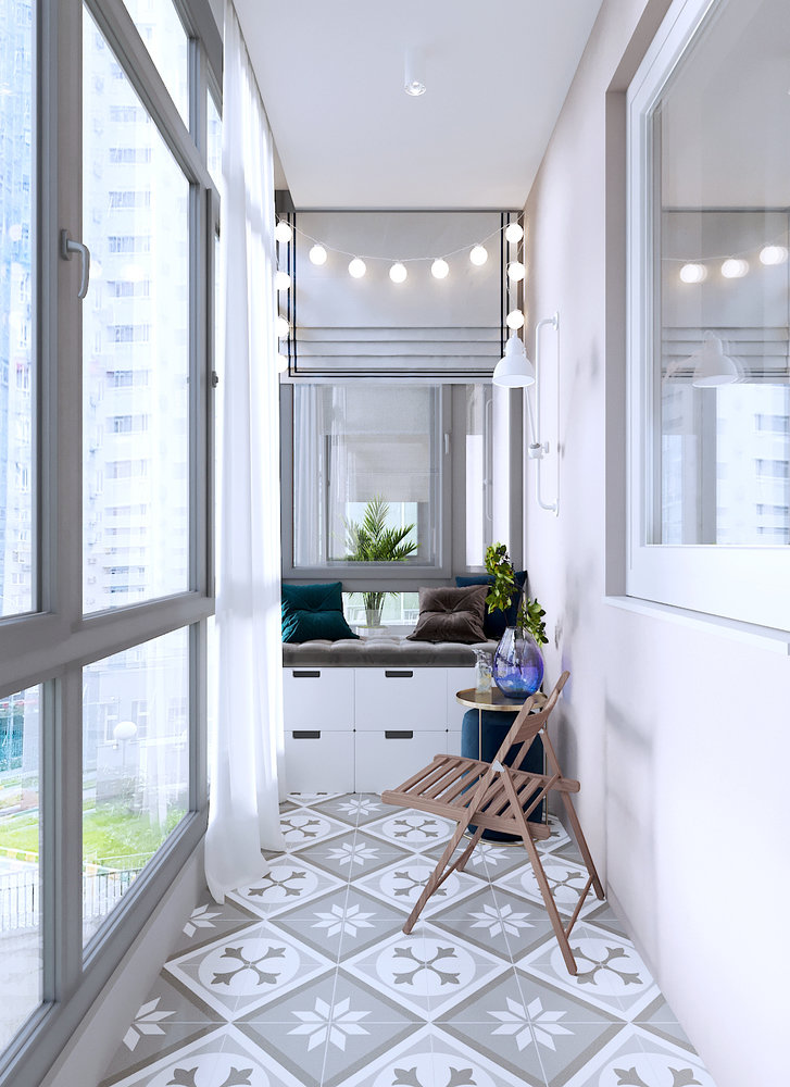 Фотография: Балкон в стиле Современный, Малогабаритная квартира, Квартира, Студия, Проект недели, Красногорск, до 40 метров, Ольга Бойцова – фото на INMYROOM Фотография: Балкон в стиле Современный, Малогабаритная квартира, Квартира, Студия, Проект недели, Красногорск, до 40 метров, Ольга Бойцова – фото на INMYROOM