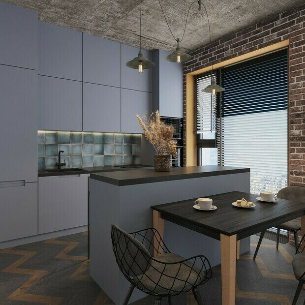 Фото из портфолио Жк Левел Причальный(лофт-студия) – фотографии дизайна интерьеров на INMYROOM