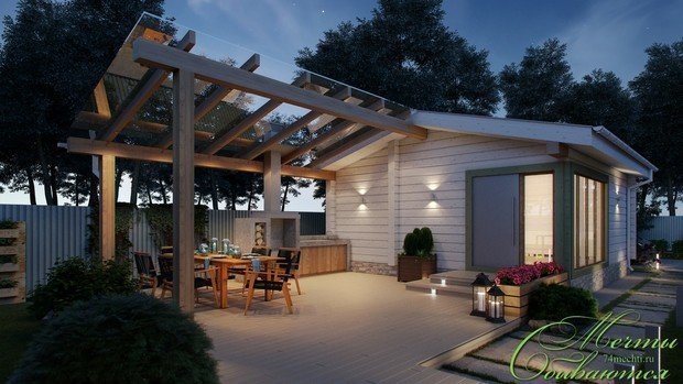 Фото из портфолио Шале по-уральски – фотографии дизайна интерьеров на INMYROOM