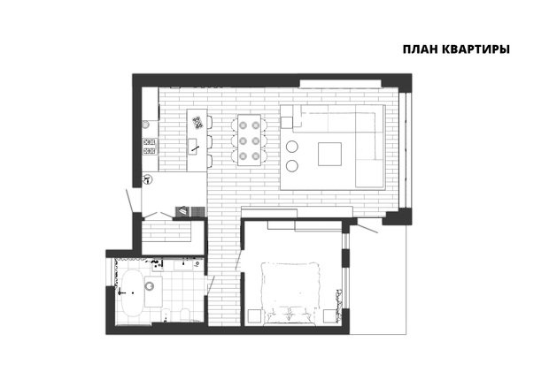 Фото из портфолио Квартира T – фотографии дизайна интерьеров на INMYROOM
