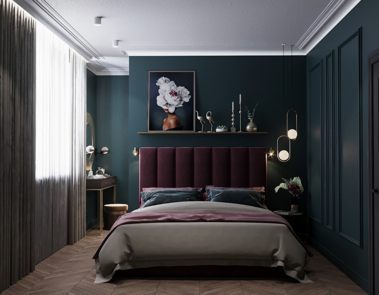 Фотография: Спальня в стиле Классический, Современный, Кухня и столовая, Ванная, Гостиная, Детская, Гардеробная, Квартира, Проект недели, Зеленый, Синий, Розовый, 3 комнаты, 60-90 метров, ПРЕМИЯ INMYROOM – фото на INMYROOM