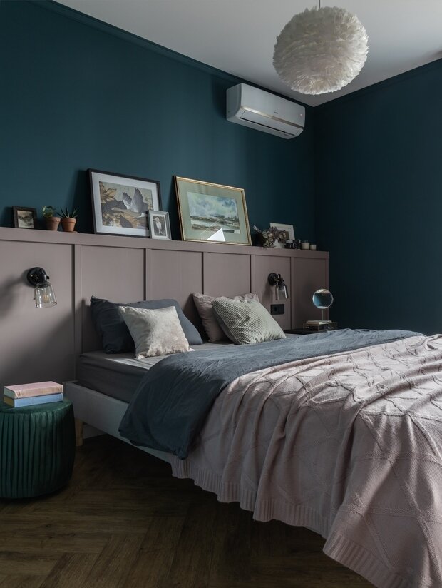 Фотография: Спальня в стиле Прованс и Кантри, Скандинавский, Эклектика, Винтажный, Квартира, Проект недели, Монолитный дом, 3 комнаты, 60-90 метров, Уфа, Надежда Токарева – фото на INMYROOM