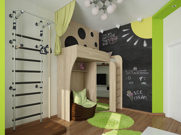 Фото из портфолио Детская комната в ЖК "Атлетик Хаус" – фотографии дизайна интерьеров на INMYROOM
