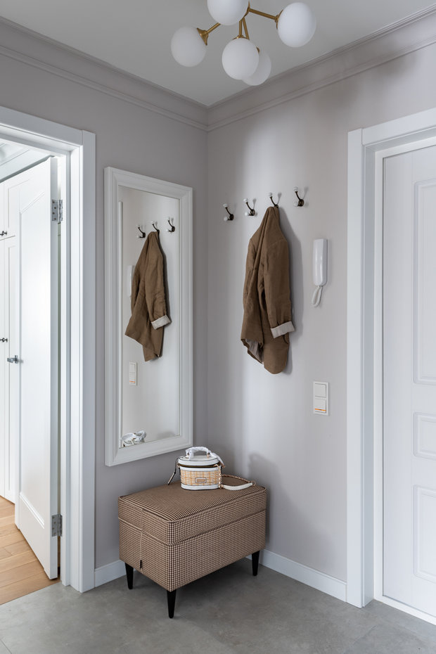 Фотография: Прихожая в стиле Современный, Квартира, Проект дня, Москва, 4 и больше, 60-90 метров, Алеся Котова – фото на INMYROOM