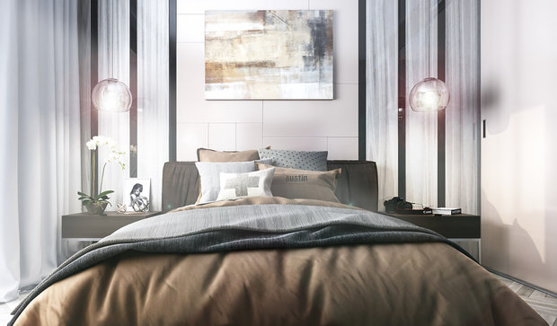 Фото из портфолио Апартаменты для молодой пары – фотографии дизайна интерьеров на INMYROOM