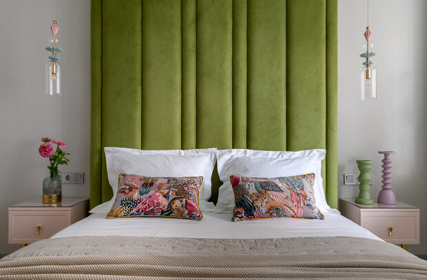 Фотография: Спальня в стиле Современный, Квартира, Проект дня, Нижний Новгород, 1 комната, 40-60 метров, Любовь Мамошкина – фото на INMYROOM