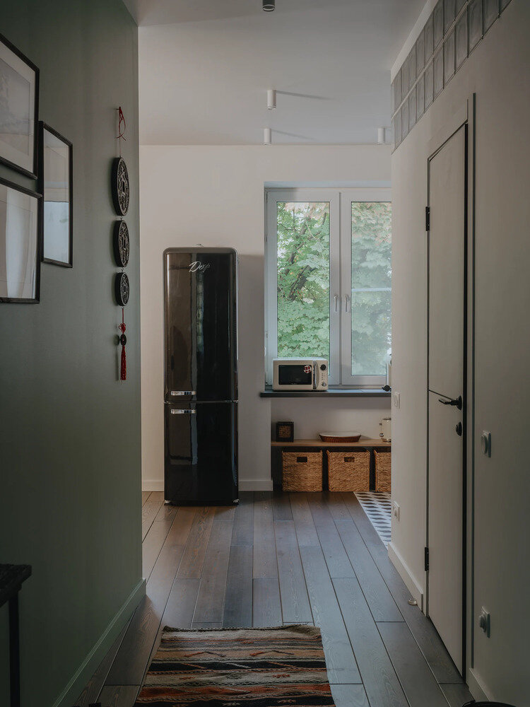 Фотография: Кухня и столовая в стиле Эклектика, Современный, Восточный, Квартира, Проект дня, Москва, 3 комнаты, 40-60 метров, Вероника Любош – фото на INMYROOM Фотография: Кухня и столовая в стиле Эклектика, Современный, Восточный, Квартира, Проект дня, Москва, 3 комнаты, 40-60 метров, Вероника Любош – фото на INMYROOM