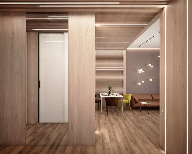 Фото из портфолио Дизайн-проект квартиры 58 м2 – фотографии дизайна интерьеров на INMYROOM