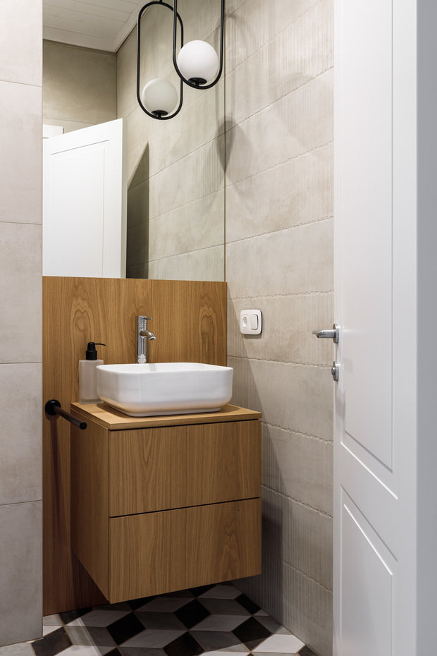 Фотография: Ванная в стиле Скандинавский, Современный, Дом, Проект недели, Дом и дача, Казань, Марсель Кадыров, 4 и больше, Более 90 метров, Душа дома – фото на INMYROOM